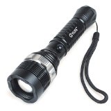 CVLIFE 1800 Lumens Cree Xm-l 8066-t6 Rechargeable Zoomable Flashlight Torch 18650 Battery Car wall Charger