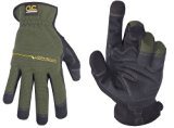 Custom Leathercraft 123L Workright Open Cuff Flex Grip Work Gloves - Large